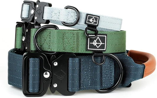 Made to  Premium Dog Collar - Adjustable Heavy Duty Nylon Collar with Quick-Release Metal Buckle (Oregon Haze, Classic Size 0)