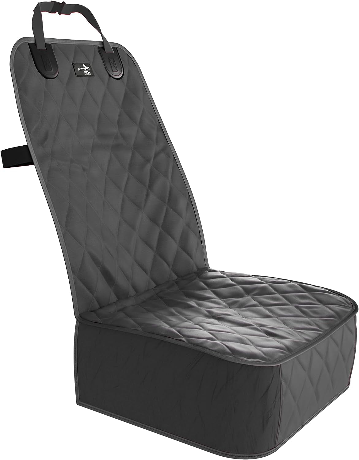 Dog Car Seat Cover, Waterproof Front Seat Protector for SUV Truck Sedan, Pet Safety Travel Comfort System with Universal Fit, Black