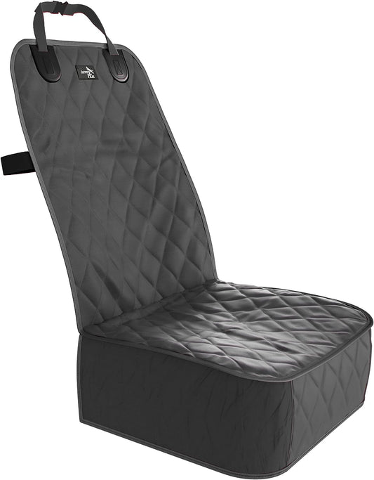 Dog Car Seat Cover, Waterproof Front Seat Protector for SUV Truck Sedan, Pet Safety Travel Comfort System with Universal Fit, Black