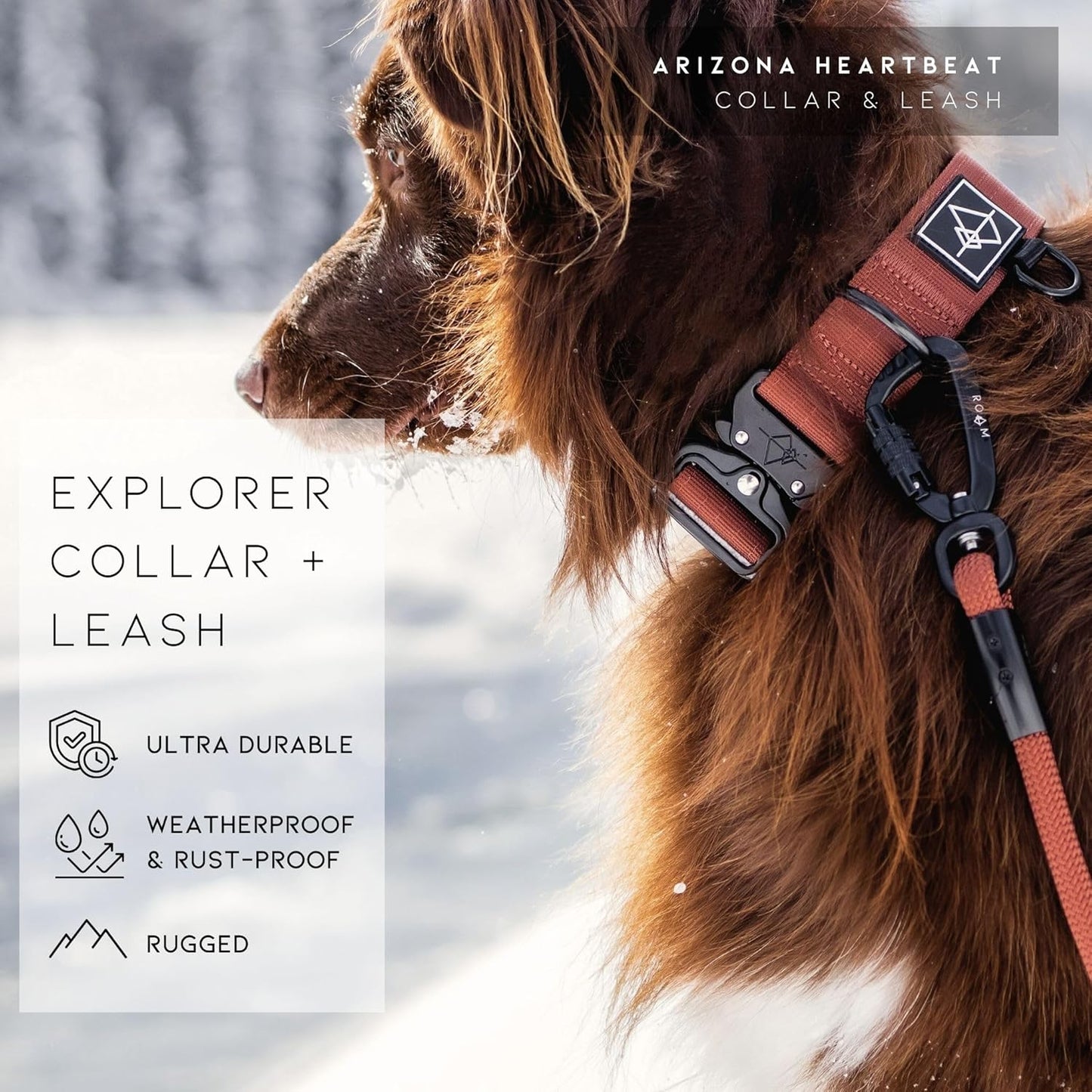 Made to  Premium Dog Collar - Adjustable Heavy Duty Nylon Collar with Quick-Release Metal Buckle (Oregon Haze, Classic Size 0)