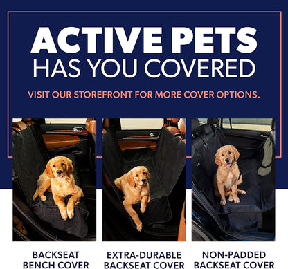 Dog Car Seat Cover, Waterproof Front Seat Protector for SUV Truck Sedan, Pet Safety Travel Comfort System with Universal Fit, Black