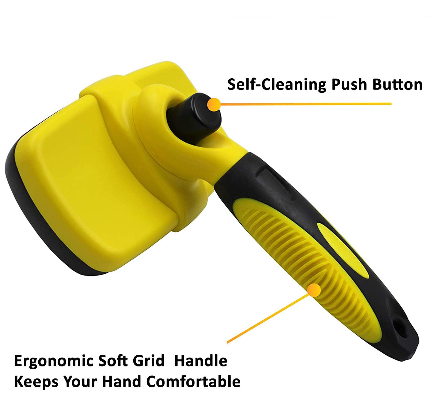 Dog/Cat Brush for Shedding and Grooming,Self-Cleaning Slicker Brush for Dogs/Cats,Pet Hair Brush Grooming Tools